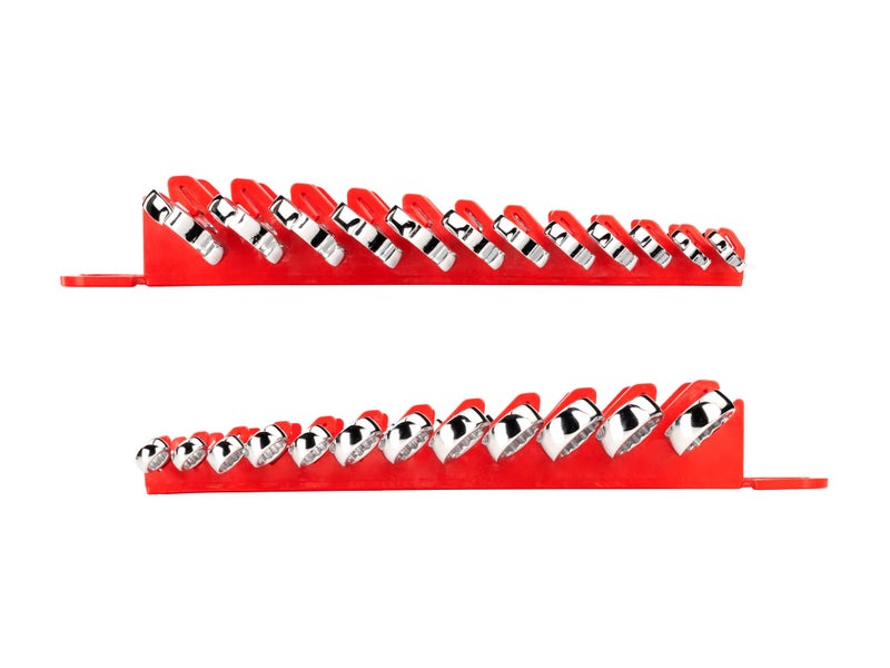TEKTON Stubby Combination Wrench Set with Holder, 12-Piece (8 - 19 mm) | WRN01170 - Image 5